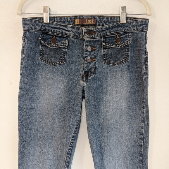 lei Jeans Vintage 200s Grunge Low Rise Button Fly Bootcut Pocketless Y2k Jeans Poshmark